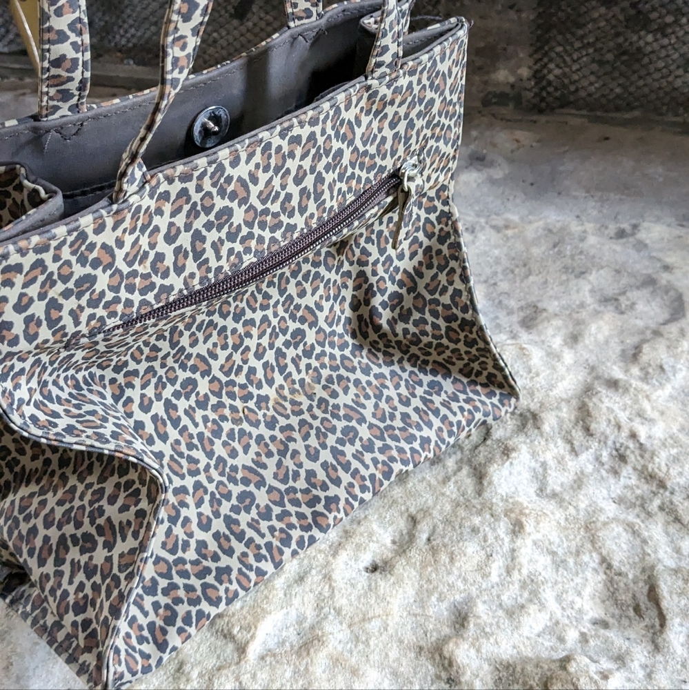 Leopard print square Purse